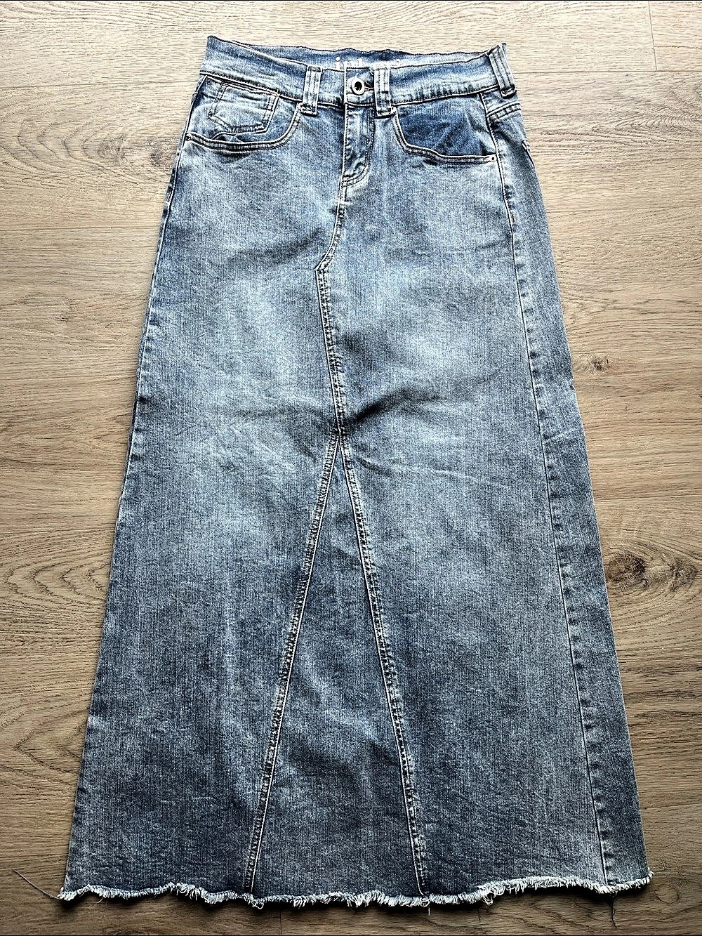 Inherit Denim A-Line Long Denim Maxi Skirt Denim Maxi Skirt Size 9/10 NWT